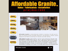 Tablet Screenshot of affordablegranite4u.com